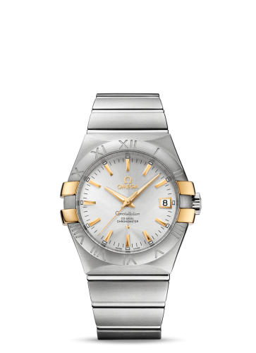 Omega Constellation Co-Axial 35 Stainless Steel / Yellow Gold Claws / Silver